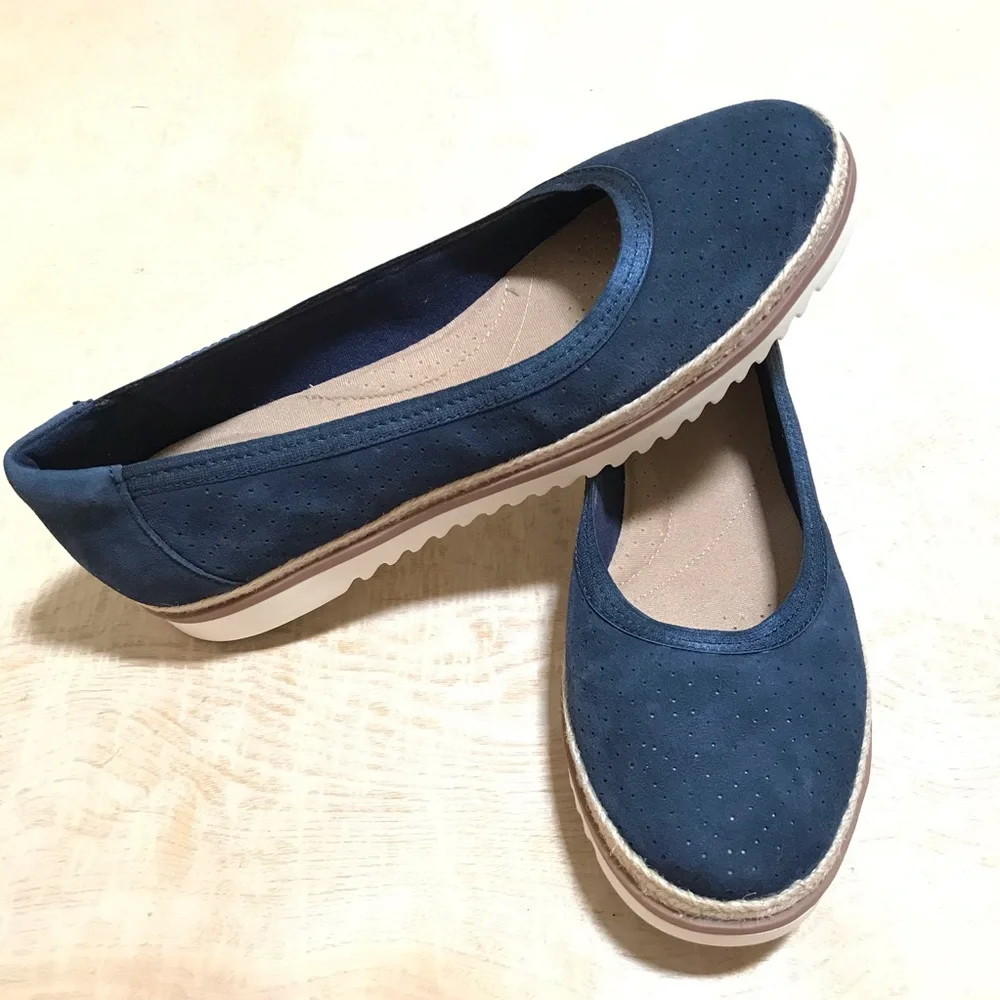 Clarks Collection Serena Kellyn Shoes Navy Size 9